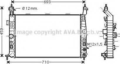 Prasco OL2431 - Радиатор, охлаждане на двигателя vvparts.bg