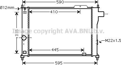 Prasco OL2140 - Радиатор, охлаждане на двигателя vvparts.bg