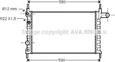 Prasco OL2150 - Радиатор, охлаждане на двигателя vvparts.bg