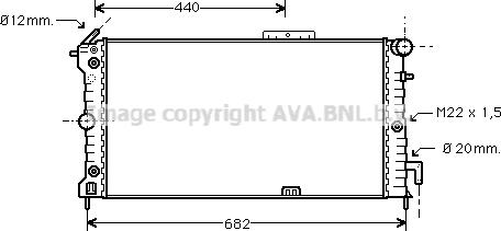 Prasco OL2187 - Радиатор, охлаждане на двигателя vvparts.bg