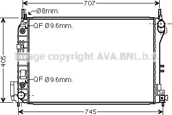 Prasco OL2341 - Радиатор, охлаждане на двигателя vvparts.bg