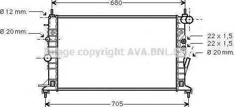 Prasco OL2359 - Радиатор, охлаждане на двигателя vvparts.bg