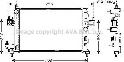 Prasco OL2380 - Радиатор, охлаждане на двигателя vvparts.bg