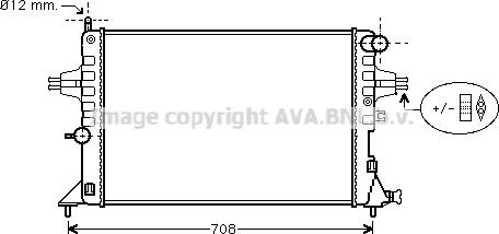 Prasco OL2296 - Радиатор, охлаждане на двигателя vvparts.bg