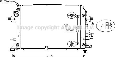 Prasco OLA2460 - Радиатор, охлаждане на двигателя vvparts.bg