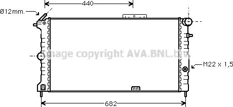 Prasco OLA2190 - Радиатор, охлаждане на двигателя vvparts.bg