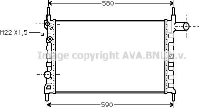 Prasco OLA2150 - Радиатор, охлаждане на двигателя vvparts.bg