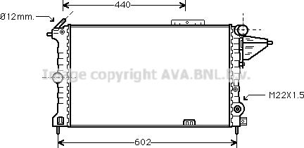 Prasco OLA2119 - Радиатор, охлаждане на двигателя vvparts.bg