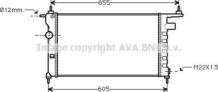 Prasco OLA2183 - Радиатор, охлаждане на двигателя vvparts.bg