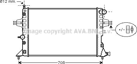 Prasco OLA2254 - Радиатор, охлаждане на двигателя vvparts.bg