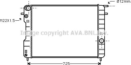 Prasco OLA2239 - Радиатор, охлаждане на двигателя vvparts.bg