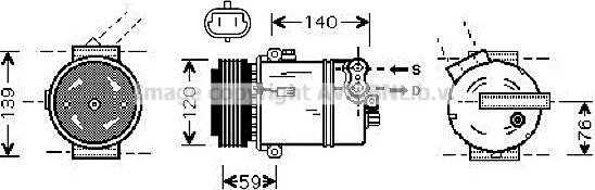 Prasco OLAK409 - Компресор, климатизация vvparts.bg