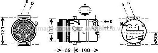 Prasco OLAK438 - Компресор, климатизация vvparts.bg