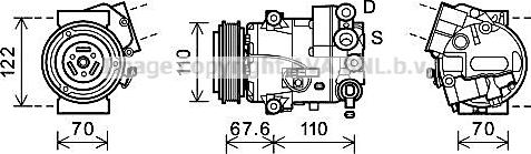 Prasco OLAK606 - Компресор, климатизация vvparts.bg