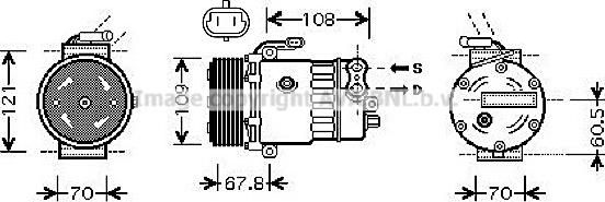 Prasco OLAK139 - Компресор, климатизация vvparts.bg