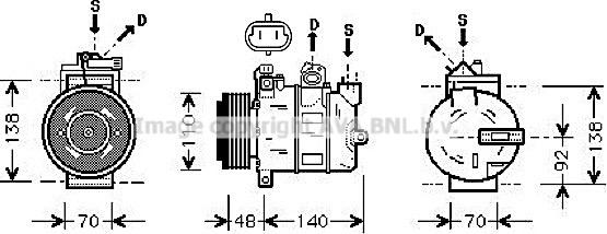 Prasco OLAK356 - Компресор, климатизация vvparts.bg