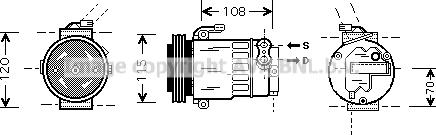 Prasco OLAK312 - Компресор, климатизация vvparts.bg