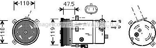 Prasco OLAK277 - Компресор, климатизация vvparts.bg