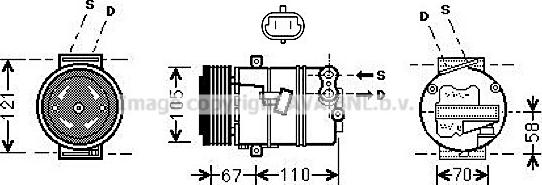 Prasco OLK494 - Компресор, климатизация vvparts.bg