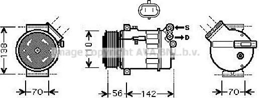 Prasco OLK449 - Компресор, климатизация vvparts.bg