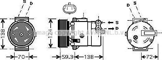 Prasco OLK413 - Компресор, климатизация vvparts.bg