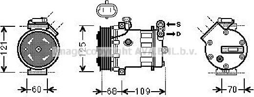 Prasco OLK475 - Компресор, климатизация vvparts.bg