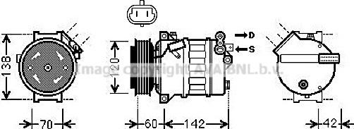 Prasco OLK543 - Компресор, климатизация vvparts.bg