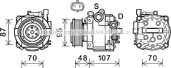 Prasco OLK659 - Компресор, климатизация vvparts.bg