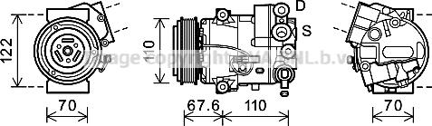 Prasco OLK605 - Компресор, климатизация vvparts.bg