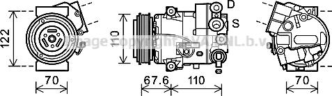 Prasco OLK606 - Компресор, климатизация vvparts.bg