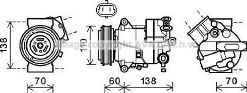 Prasco OLK607 - Компресор, климатизация vvparts.bg