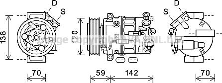 Prasco OLK678 - Компресор, климатизация vvparts.bg