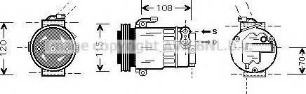 Prasco OLK312 - Компресор, климатизация vvparts.bg