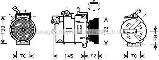 Prasco OLK376 - Компресор, климатизация vvparts.bg