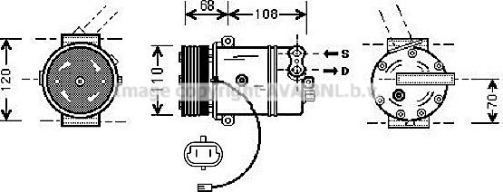 Prasco OLK287 - Компресор, климатизация vvparts.bg