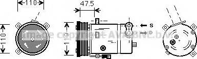 Prasco OLK277 - Компресор, климатизация vvparts.bg