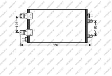 Prasco OP954C002 - Кондензатор, климатизация vvparts.bg