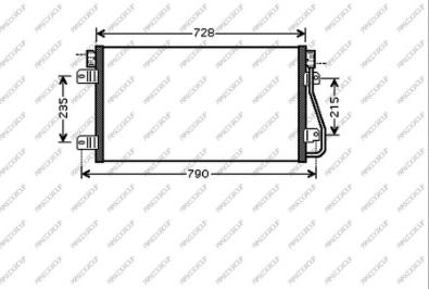 Prasco OP952C002 - Кондензатор, климатизация vvparts.bg