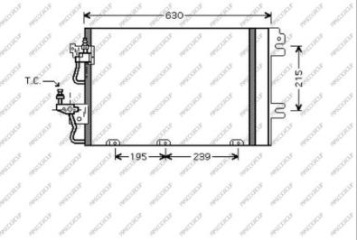 Prasco OP410C001 - Кондензатор, климатизация vvparts.bg