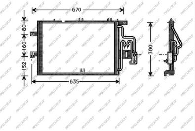 Prasco OP030C002 - Кондензатор, климатизация vvparts.bg