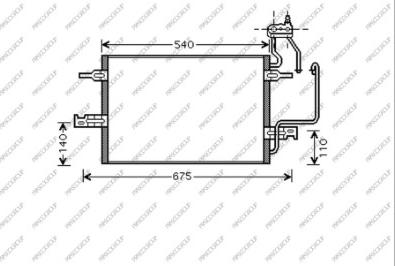 Prasco OP350C002 - Кондензатор, климатизация vvparts.bg