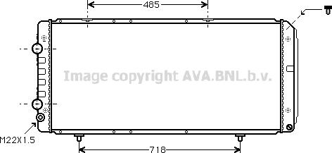 Prasco PE2151 - Радиатор, охлаждане на двигателя vvparts.bg