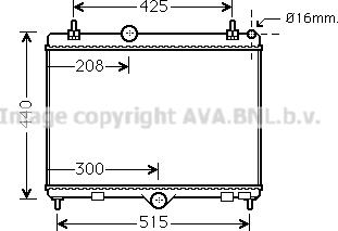 Prasco PEA2358 - Радиатор, охлаждане на двигателя vvparts.bg