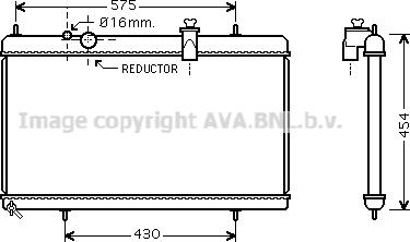 Prasco PEA2256 - Радиатор, охлаждане на двигателя vvparts.bg