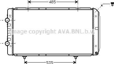 Prasco PEA2268 - Радиатор, охлаждане на двигателя vvparts.bg