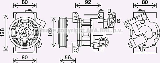 Prasco PEAK418 - Компресор, климатизация vvparts.bg