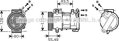 Prasco PEAK315 - Компресор, климатизация vvparts.bg