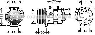 Prasco PEAK322 - Компресор, климатизация vvparts.bg