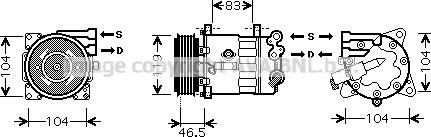 Prasco PEK325 - Компресор, климатизация vvparts.bg