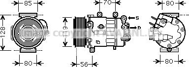 Prasco PEK322 - Компресор, климатизация vvparts.bg